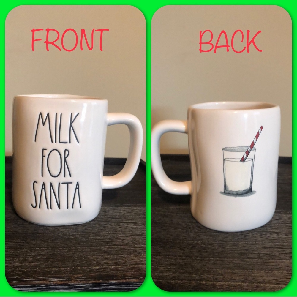 Rae Dunn MILK FOR SANTA mug